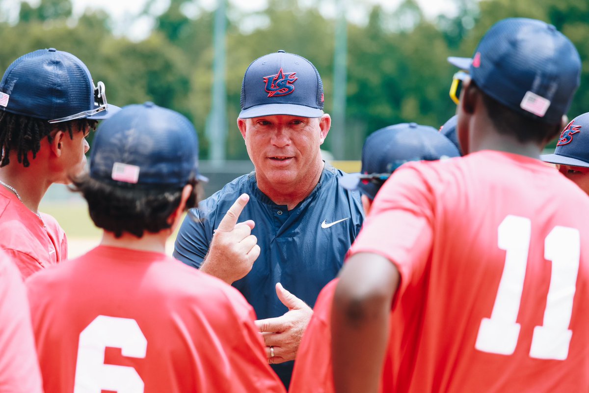 USABaseball12U's tweet photo. “What are you looking for in players when you are putting together this 12U National Team Training Camp roster?”

Interview with 12U National Team Training Camp Coach Wes Brooks⬇️
https://t.co/9fw8oNNNkn https://t.co/ZyjVXsccRC