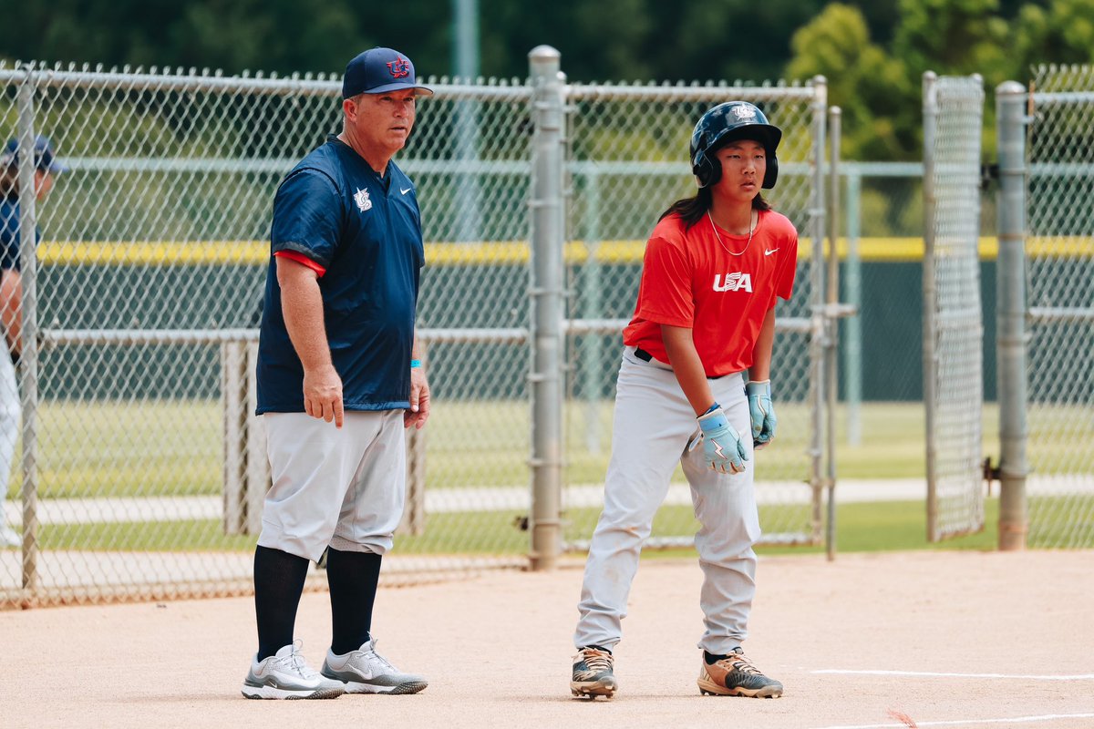 USABaseball12U's tweet photo. “What are you looking for in players when you are putting together this 12U National Team Training Camp roster?”

Interview with 12U National Team Training Camp Coach Wes Brooks⬇️
https://t.co/9fw8oNNNkn https://t.co/ZyjVXsccRC