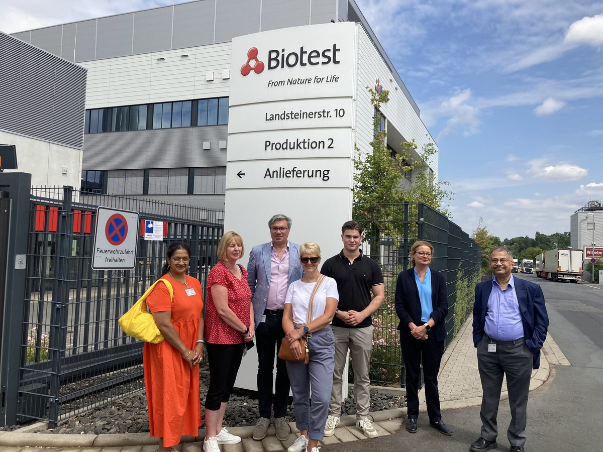 Sophia Stanford (@sophiastanford1) on Twitter photo Excellent meeting with <a href="/BiotestAG/">Biotest AG</a> discussing a phase III clinical trial and visiting their production facility <a href="/BasingstokePmi/">PMI Basingstoke</a> <a href="/FaheezM/">Faheez Mohamed</a> <a href="/EmilyJArbuthnot/">Emily Arbuthnot MBE</a>. Clinical research imperative to improving patient care! Excellent meeting with <a href="/BiotestAG/">Biotest AG</a> discussing a phase III clinical trial and visiting their production facility <a href="/BasingstokePmi/">PMI Basingstoke</a> <a href="/FaheezM/">Faheez Mohamed</a> <a href="/EmilyJArbuthnot/">Emily Arbuthnot MBE</a>. Clinical research imperative to improving patient care!