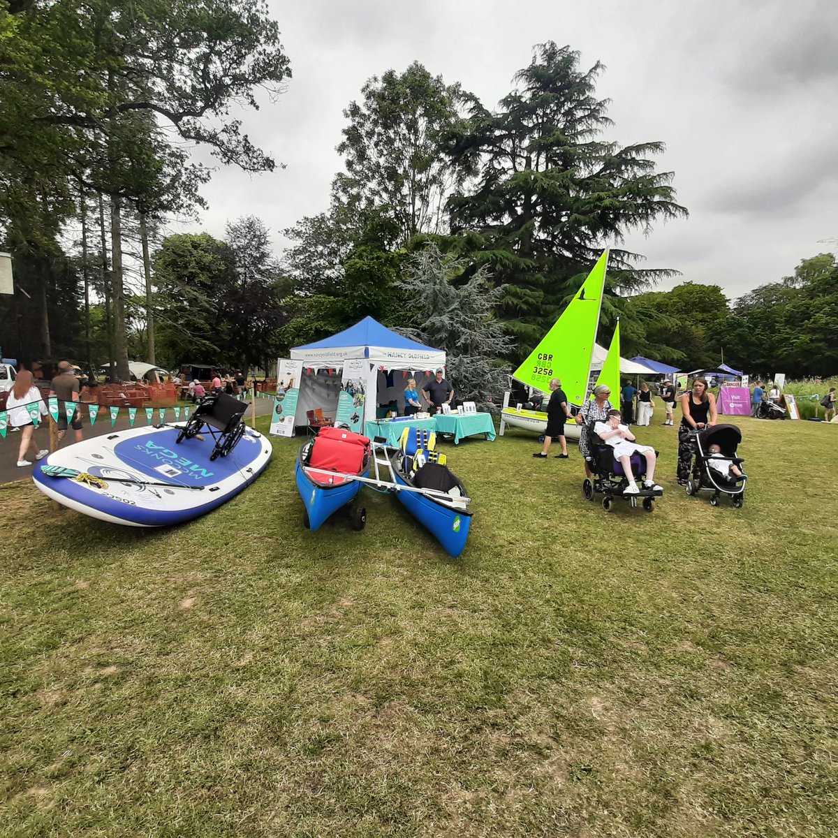 Come and see us today in the Broads Village. Accessible canoes, giant paddleboard and dinghy on our display.
