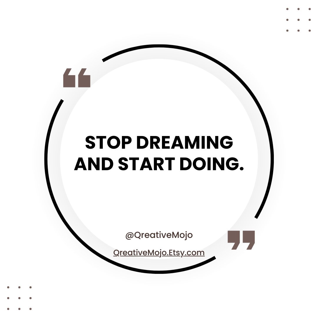 #StopDreaming #StartDoing #InspiringQuotes #WednesdayThought #GoalOfThe Day #DigitalTemplate #DigitalDownload
etsy.com/QreativeMojo/l…