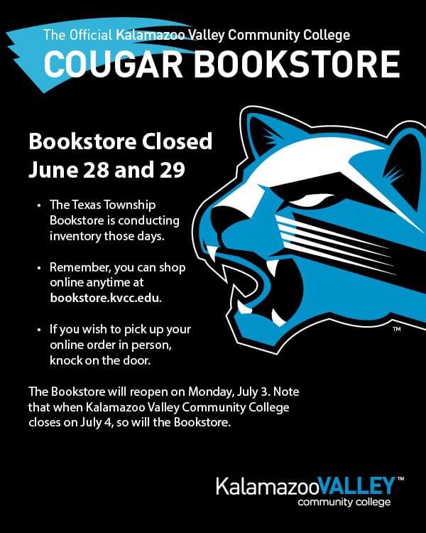 Kalamazoo Valley on Twitter "The Texas Township Bookstore is closed