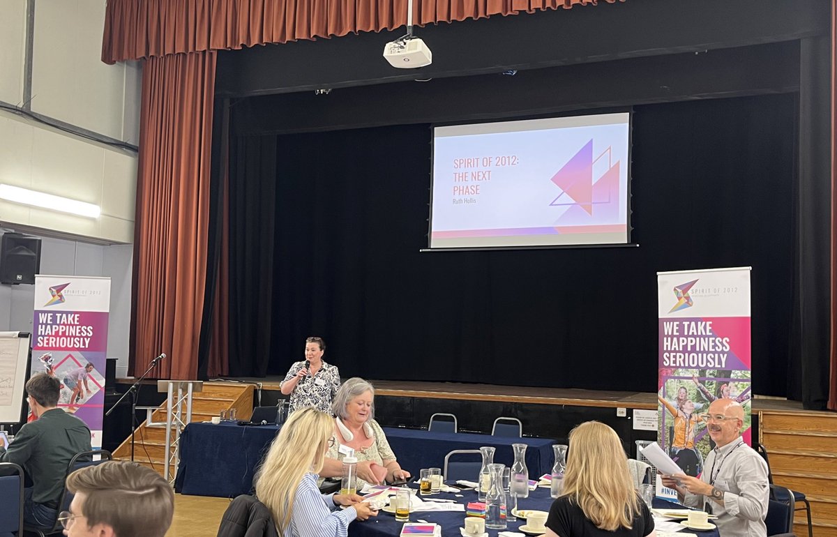 jc_dunc's tweet photo. Looking forward to our afternoon session at our grantee day @Spiritof2012 starting with @RuthFHollis , our CEO, speaking about our next phase of work.  ‘Being a spendout is our superpower’.  #InvestingInHappiness https://t.co/JAM2DcDh43