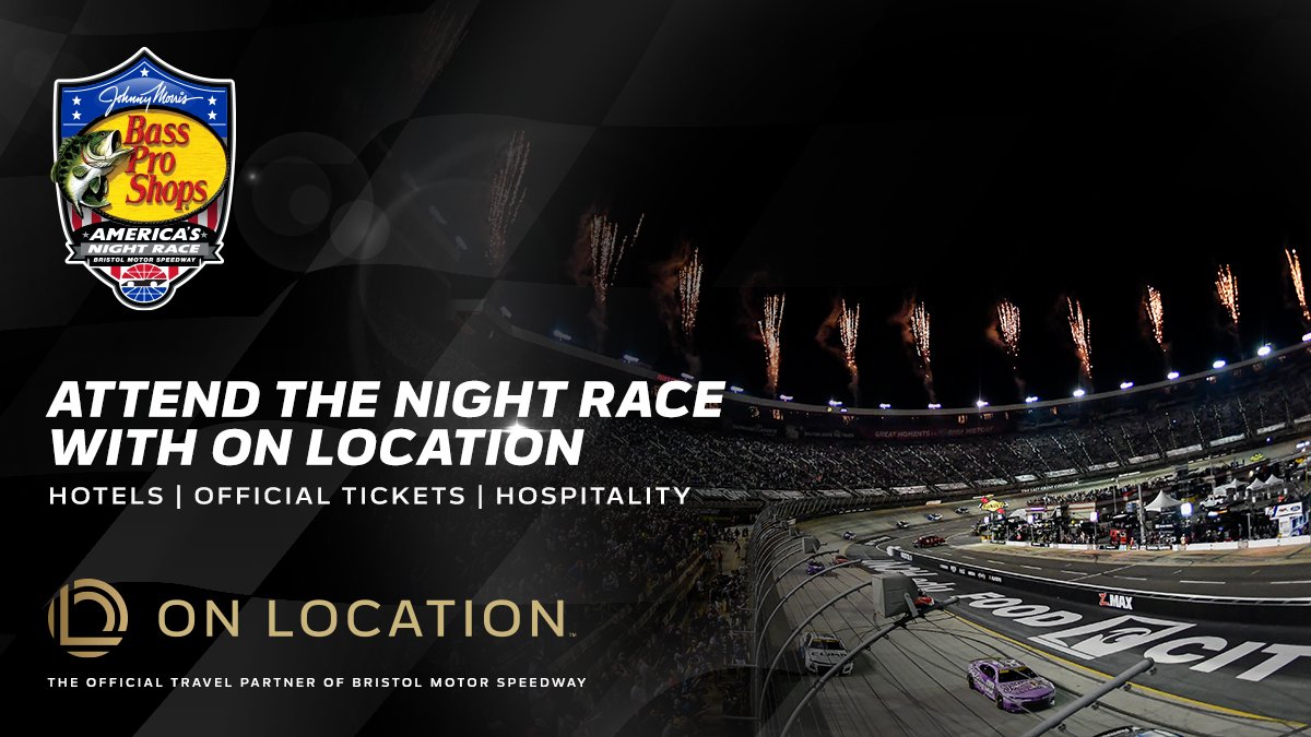 Attend the Bass Pro Shops Night Race with On Location, the Official Travel Partner of Bristol Motor Speedway! Let @OnLocationExp handle the logistics so that you can focus on the track.
 
Explore packages now: https://t.co/7SAZWAMSui https://t.co/Z6PVv1dHUP