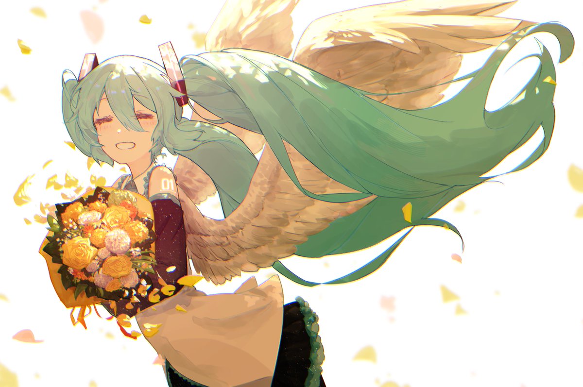 初音ミク「アナタガタヘ #初音ミク #イラスト」|mugwortのイラスト