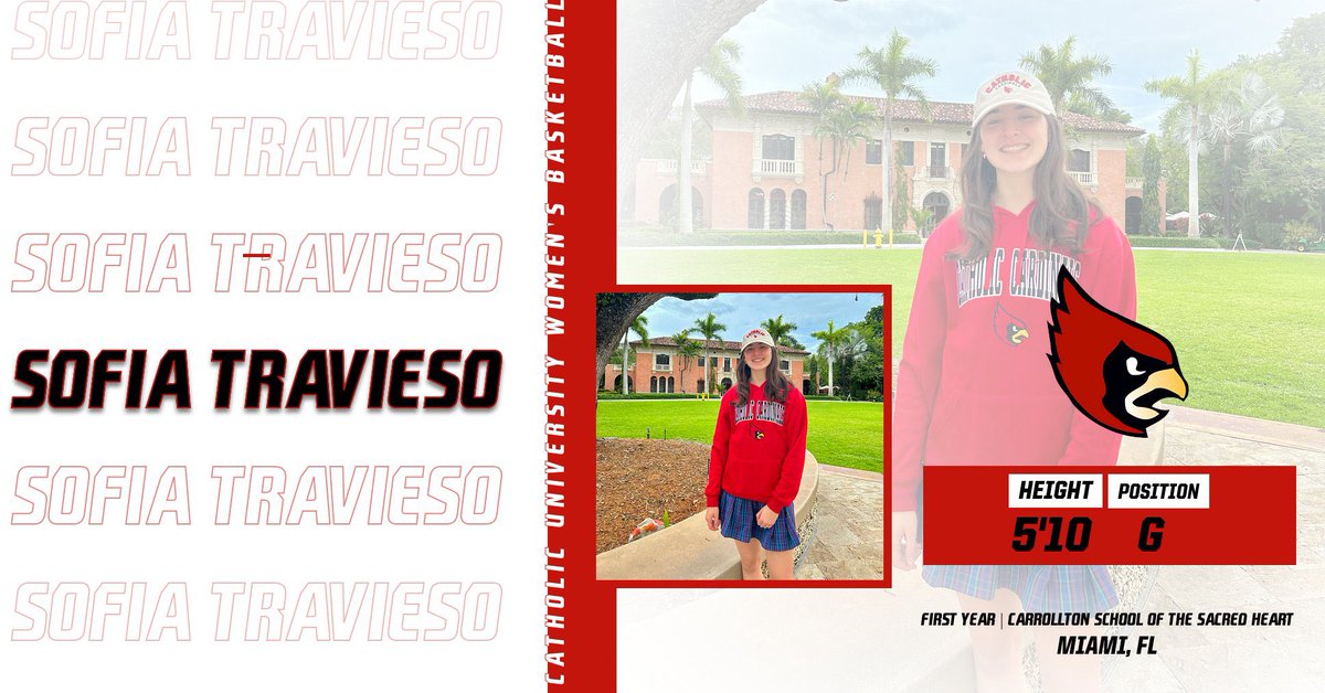 CatholicU_WBB's tweet photo. Introducing our newest #LadyCard
Next up is Sofia Travieso! https://t.co/07KZ18ADXJ