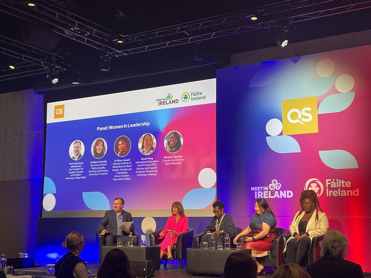 Very inspiring panel discussion this morning on Women in Leadership. Thank you to all the amazing panelists for their openness and sharing their experiences. #QSHigherEdSummit #womeninleadership #inspirational #paneldiscussion