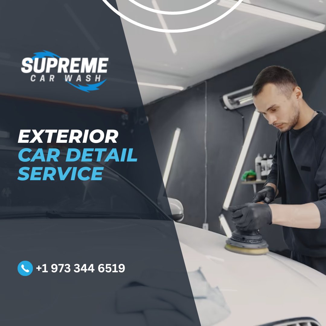 Call us +1 (973)-344-6519 if you are looking for #exteriordetail car service. We're here to make it shine like never before. Let us restore its true glory and make heads turn. Book your service today! #carwash #carwashnj #njcardetailing #detailing #cardetailing #unlimitedcarwash