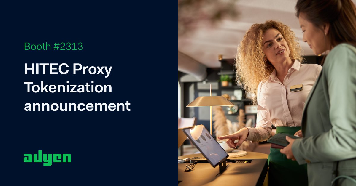 Join us today at #HITECTOR23 for our proxy tokenization libation celebration hosted at the Adyen booth from 1pm-3pm in collaboration with our trusted partners, @Infor and @Sabre_Corp. See you there!