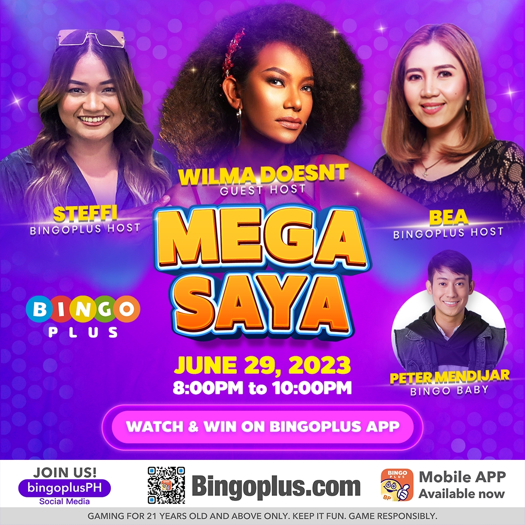 Bingoplusph's tweet photo. Sabi sayo hindi siya makakatanggi eh! ๐
Wilma Doesnt is back kasama ang swerteng tandem na si BP Hosts Steffi at Bea! Tutok na bukas mga ka-BingoPlus ๐
#Wednesday #MegaSaya #BingoPlus #BingoPlusApp #BingoPlusPH https://t.co/zewM0nbeQ3