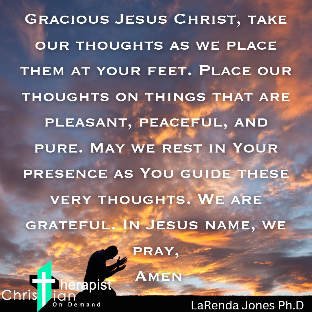 CTODapp's tweet photo. Here is a prayer from our counselor to help focus our minds on positive thoughts when we are feeling overwhelmed by our thoughts.
#larendajones #CTODapps #mentalhealth #prayer https://t.co/yhMx2FYco6