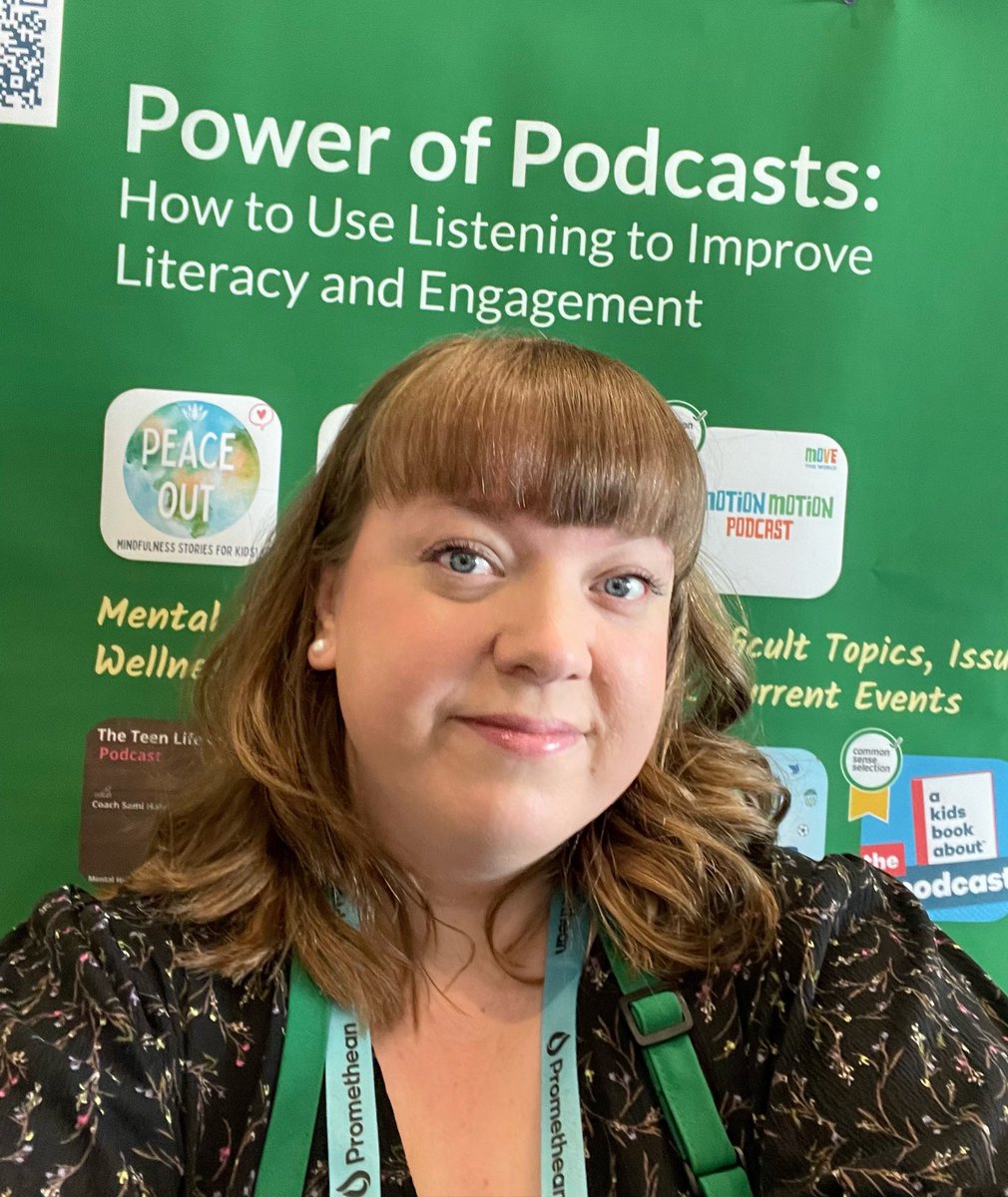 Up early and ready for my very first poster session ever! Wish me luck! As much as I present, I still get nervous every single time! In the Terrace Ballroom area at #ISTELive? Come by and say hi - I’ve got stickers! #Podcasts #PodcastsInTheClassroom