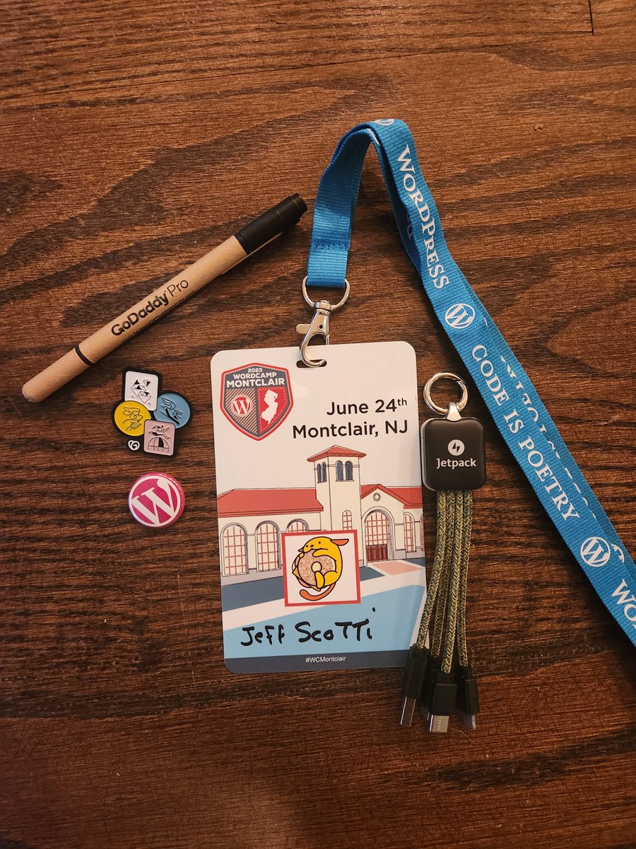 scottidesign's tweet photo. Thank you to everyone at WordCamp Montclair NJ 2023 for making it an unforgettable experience. WordCamp was an excellent place to brush up on development skills and expand my knowledge of WordPress websites. #WordCamp #Wordpress https://t.co/S0PNw0JVjD