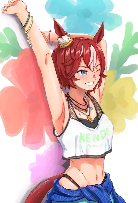 今日も風紀の乱れを取り締まっていくッスよ! #ウマ娘 #バンブーメモリー