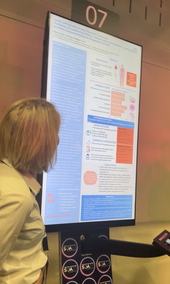 Daisy Richens (@daisyrichens) on Twitter photo A pilot study of FEES in trached ECMO patients by Elicia Jones and <a href="/Swallacesl31246/">swallaceobeslt</a>. No adverse effects in any of the 10 patients & 7/10 patients returned to oral intake with cuff up. Risk of bleeding while on anticoags discussed with intensivists who made decision re proceeding. A pilot study of FEES in trached ECMO patients by Elicia Jones and <a href="/Swallacesl31246/">swallaceobeslt</a>. No adverse effects in any of the 10 patients & 7/10 patients returned to oral intake with cuff up. Risk of bleeding while on anticoags discussed with intensivists who made decision re proceeding.