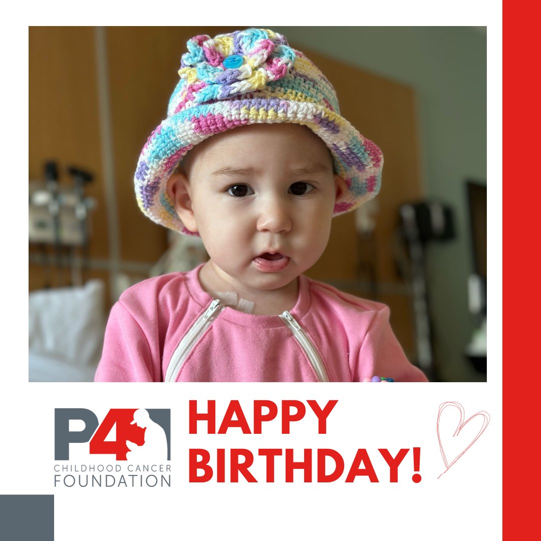 Happy 2nd Birthday to our P4 Kid Olivia! Wishing you many more happy and healthy years! 🎈🥳 #childhoodcancer #childhoodcancerawareness  #pediatriccancer #kidsgetcancertoo #cancerwarrior #childhoodcancerresearch #cancersurvivor #childhoodcancersurvivor