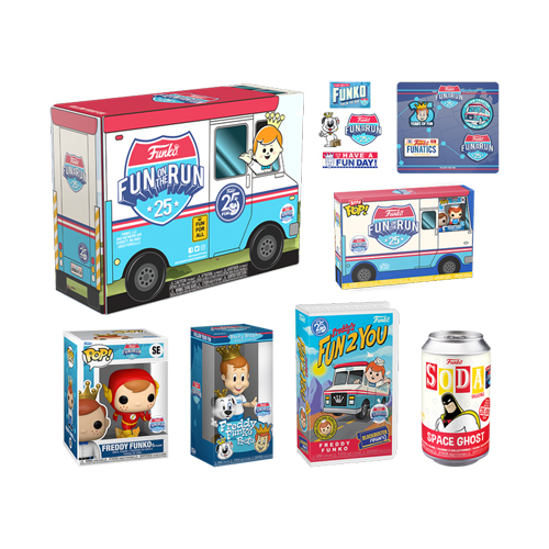 New Funko 25th Anniversary Fun on the Run Box.

Drops today at Funko Europe.

tidd.ly/44enrdG 

#PopShopGuide #Funko #FunkoEurope #FunkoPop #FunkoPopVinyl #FunkoSoda #FunkoFunatic #FunkoBoxOfFun #BoxOfFun #FunOnTheRun #25Funniversary #PopCulture #Collectibles