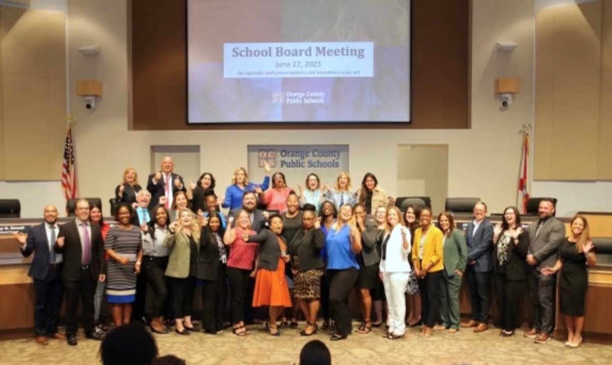 Congratulations to all of our new OCPS administrators who were announced during last night's school board meeting! I am honored to have such talented leaders to help guide the students, families, and staff in our district. #ocps