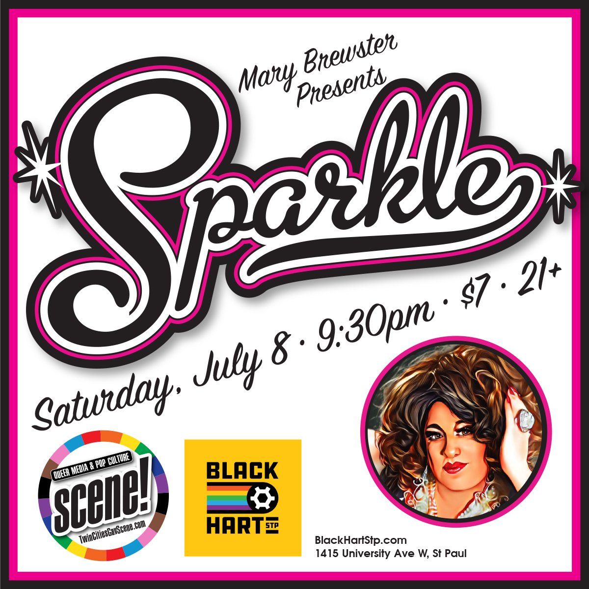 #sparkle at @BlackHartSTP ! Saturday, July 8th!