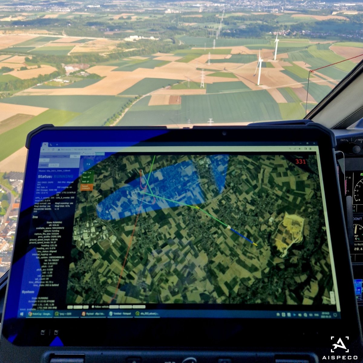 aispeco's tweet photo. #AISPECO data-collection system mounted on a Eurocopter AS350 B3 for #corridormapping application. Equipped with:  
•Applanix AP+30 GNSS and IMU positioning system;
•RIEGL VUX-240 LiDAR scanner;  
•PhaseOne iXU-RS1000 orthographic camera. #geospatial #aerialsurvey https://t.co/sHn8QO7YvQ