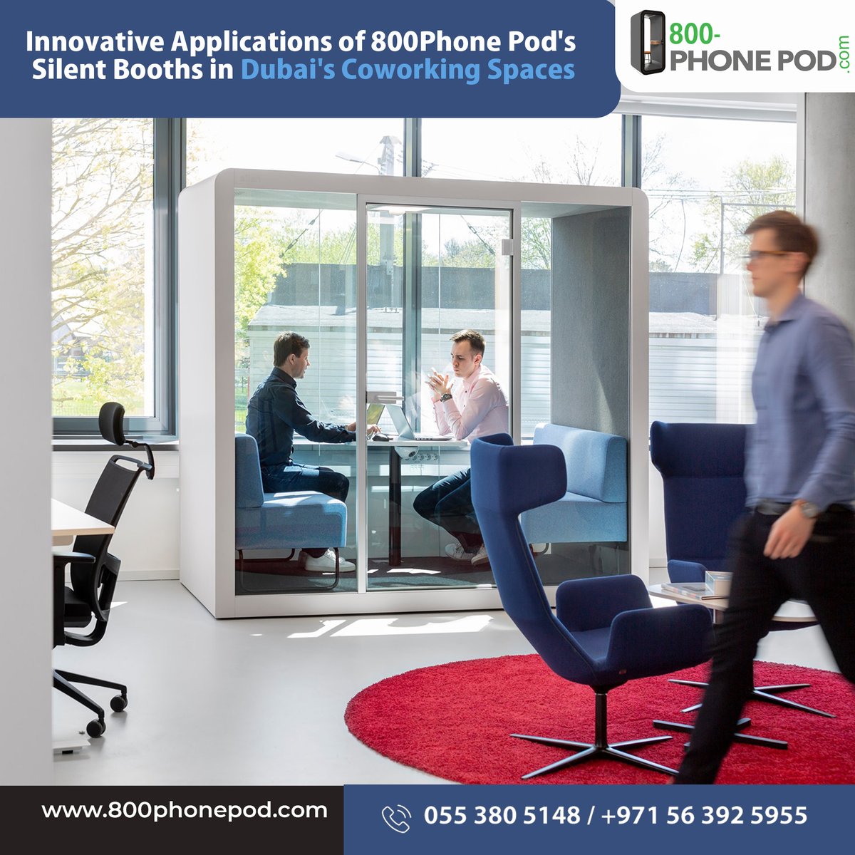 ilaria_saeed's tweet image. 🌟Discover the innovative applications of 800Phone Pod's silent booths in Dubai's co-working spaces.
Call Us Now at📞055 380 5148 / 056 392 5955 &amp;amp; revolutionize your co-working
Our Delivered Projects👉bit.ly/43F71e8
#soundproofpod #dubai #800phonepod #silentbooth #uae