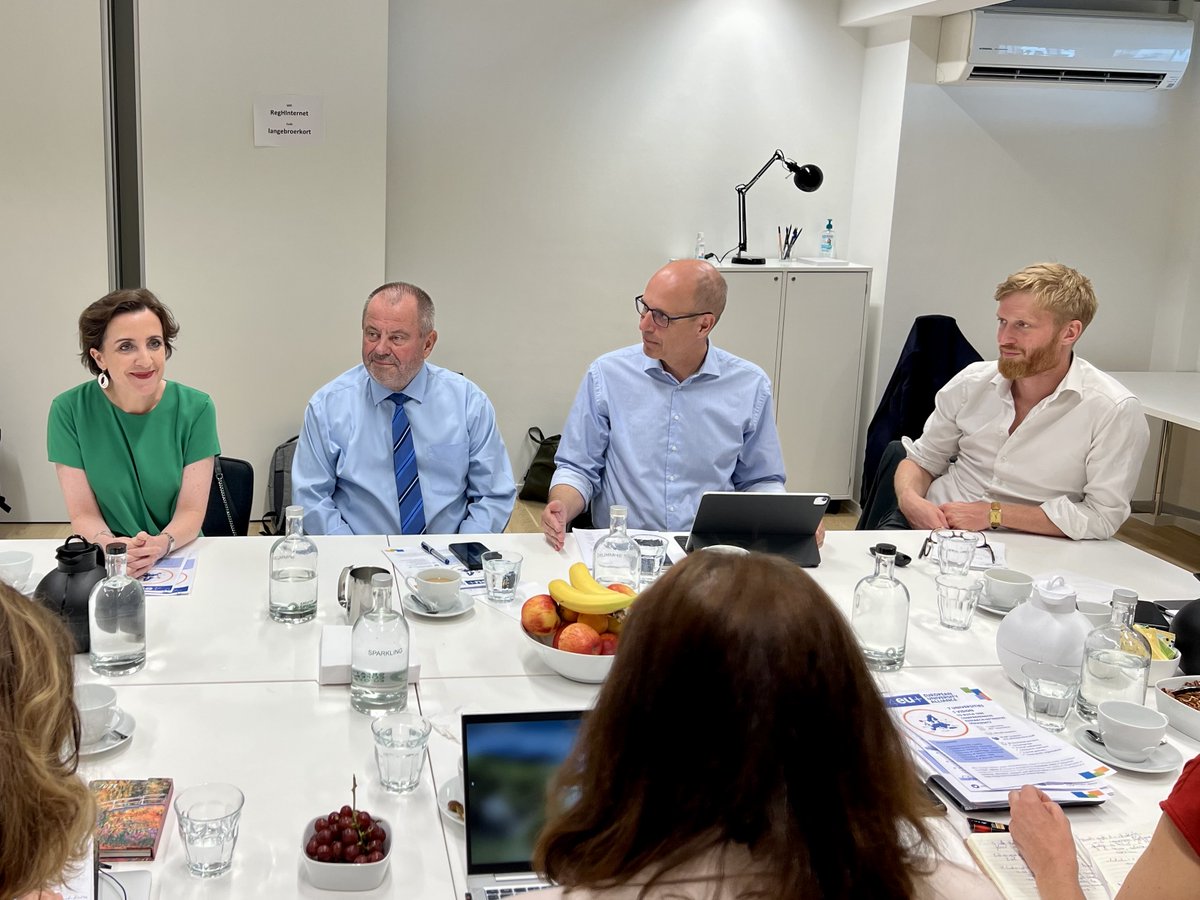 4EUplusAlliance's tweet photo. Busy, but exciting start of the week for the #4EUplus Rectors who gathered in 📍🇪🇺Brussels for an insightful Governing Board session on a new 4EU+ strategy and meetings with DG EAC and DG RTD officials. Huge thanks to our Host @GCPHEU ! https://t.co/gGsKzFxerr