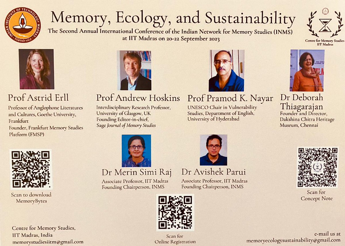 Centre for Memory Studies, IIT Madras tweet media