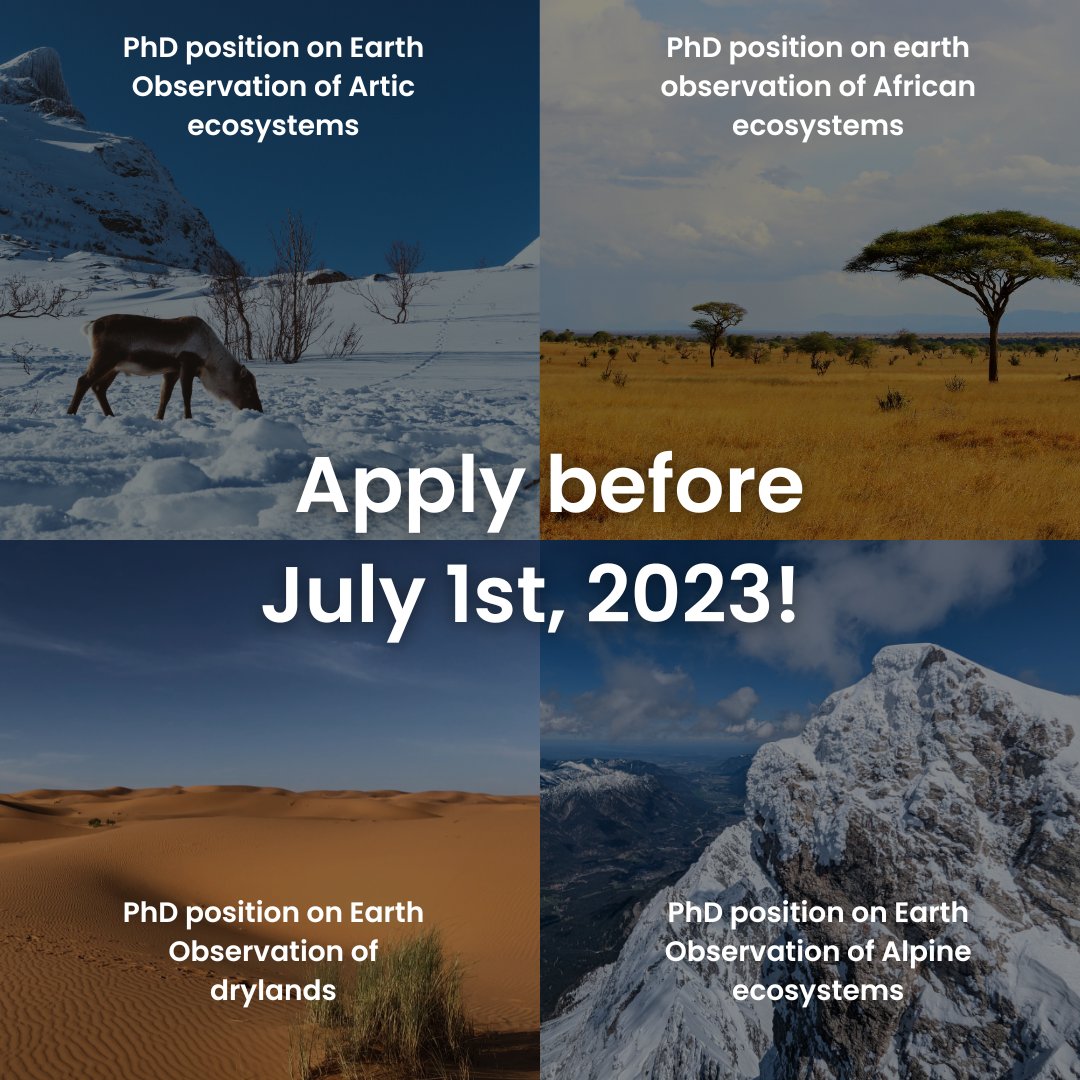 ⏰ Don't miss out on the opportunity! The deadline to apply for our department's new PhD positions is approaching. Send us your application before July 1st, 2023! 📚🎓 #PhDpositions #ApplyNow #eojobs

remote-sensing.org/category/posit…
