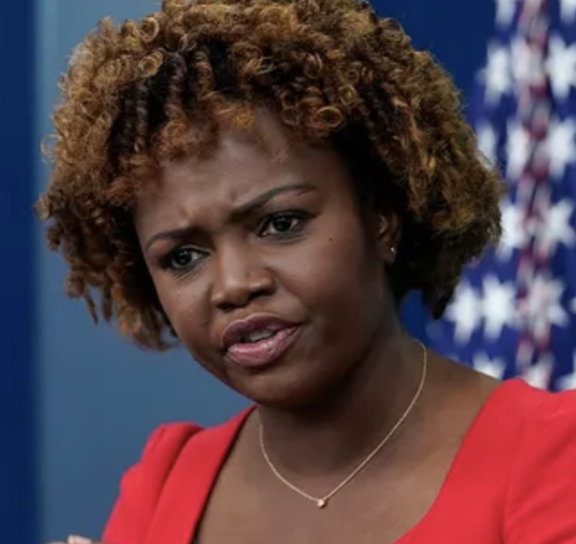 UnanimousForge's tweet photo. @PressSec doesn’t take questions she doesn’t like? KJP gets infuriated when she dodges reporter questioning about the presidents sons shady dealings, claiming it holds no correlation to the presidency. https://t.co/XxKsMtOARO
