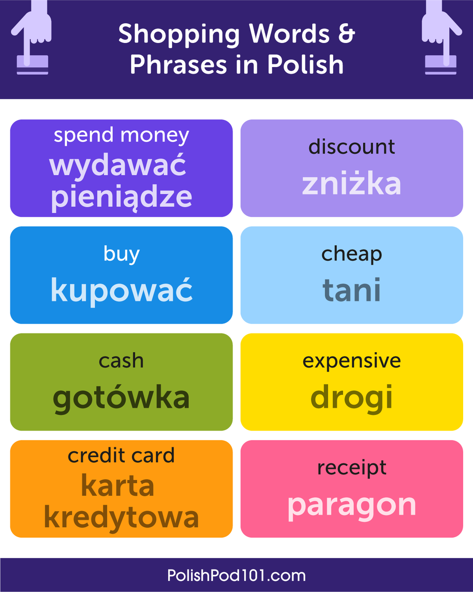 PolishPod101's tweet photo. How to say "Let's shop!" in your language? 🛍️🛒 P.S. Learn more using the best FREE online resources here: https://t.co/WHrChA3gV4 https://t.co/Ial3o0KOEW