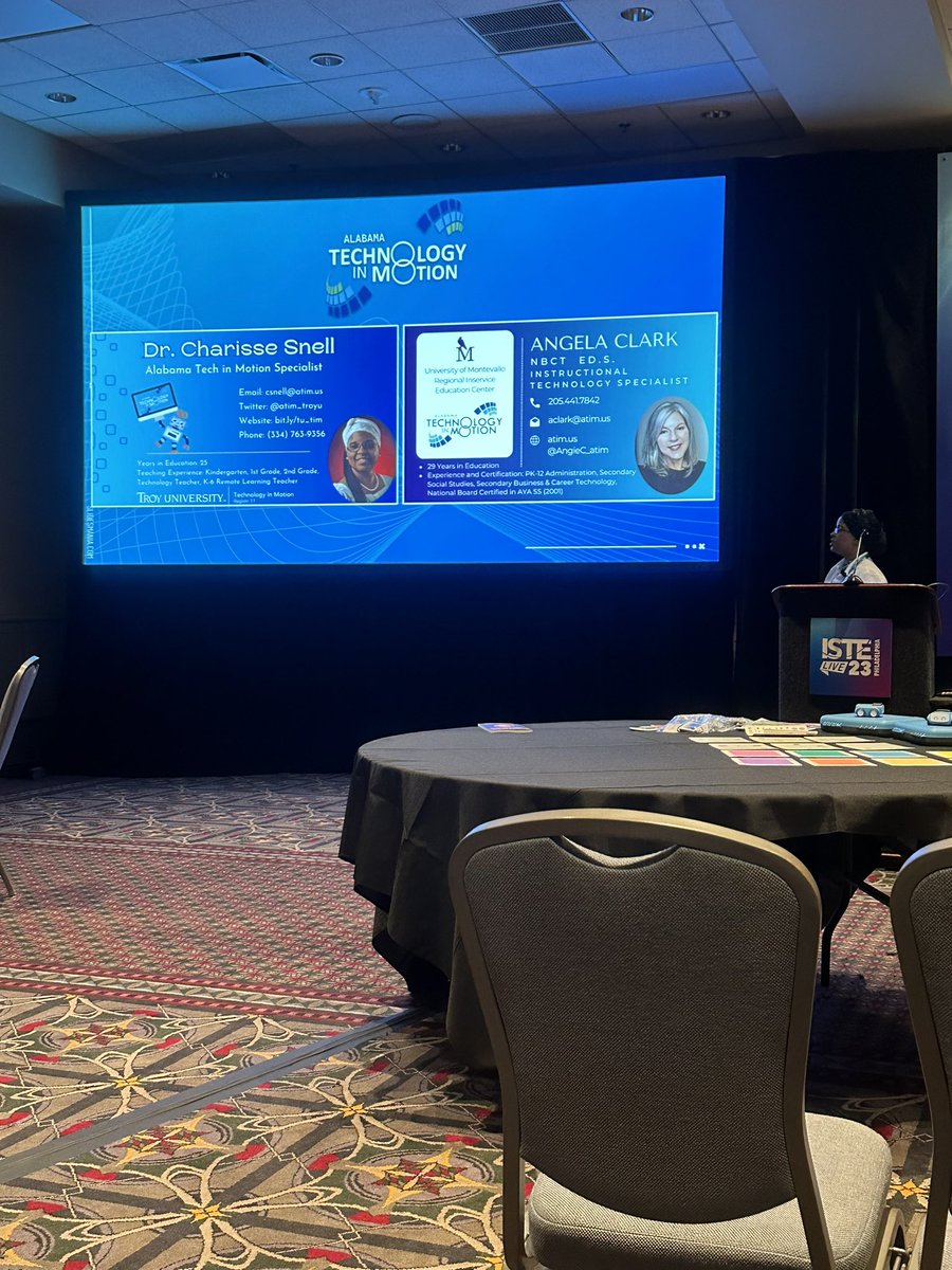 Karen (@karen_thorn) on Twitter photo It’s a great day at ISTE 23 with Dr. Charisse Snell and Angie Clark showing educators how computer science is for ALL learners! <a href="/atimpd/">Technology in Motion</a> It’s a great day at ISTE 23 with Dr. Charisse Snell and Angie Clark showing educators how computer science is for ALL learners! <a href="/atimpd/">Technology in Motion</a>