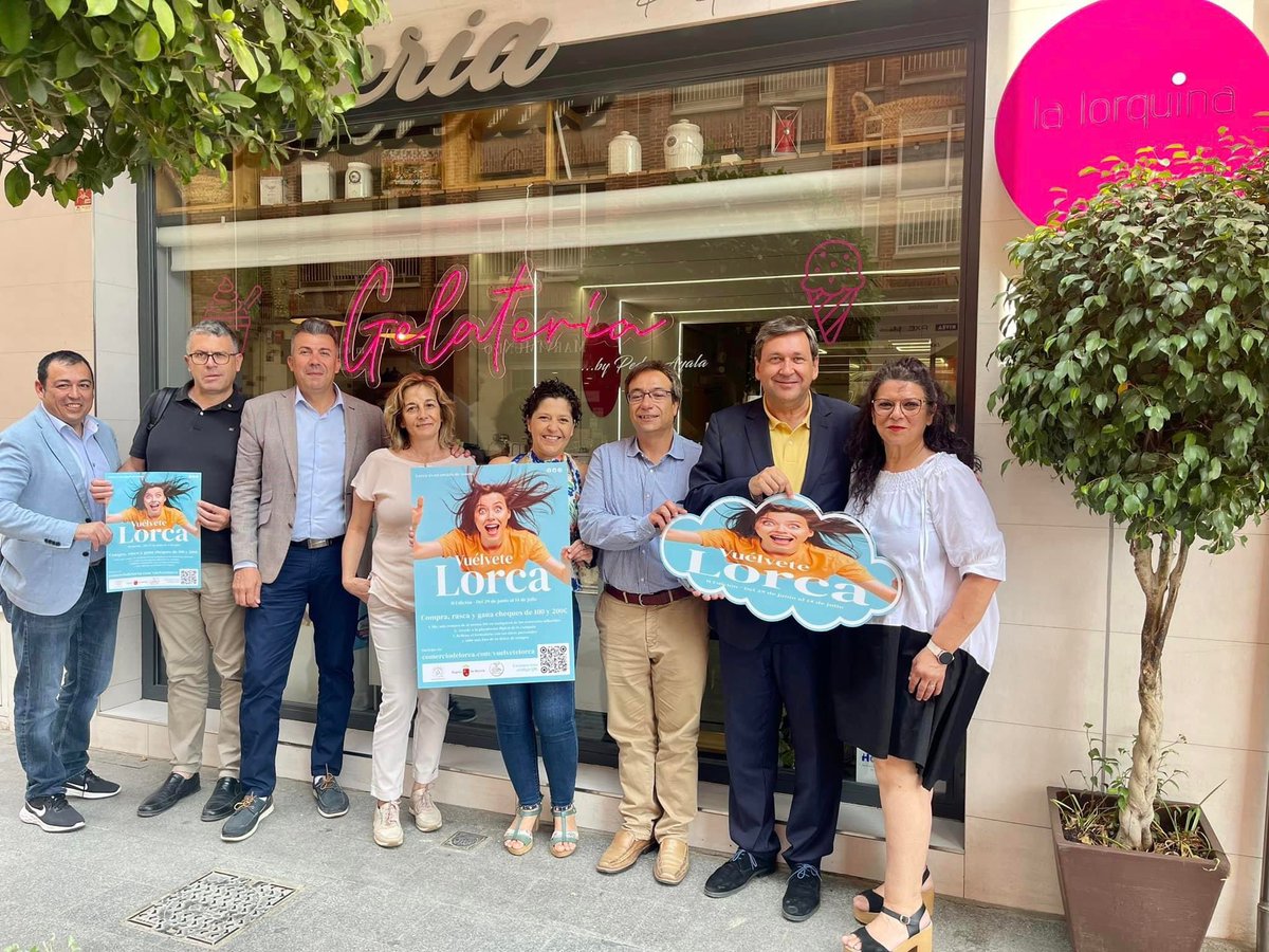 CodelorLorca's tweet photo. En Palacio Huerto Ruano — Esta mañana hemos presentado “Vuelvete Lorca II Edición , una actividad para dinamizar, fomentar e impulsar la actividad comercial de nuestra ciudad de Lorca. https://t.co/2zjMsmX7yp