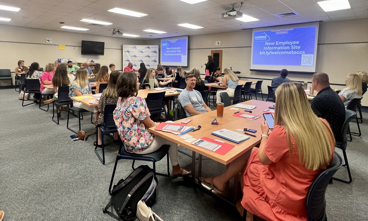 @catawbaschools is EXCITED to welcome a full house of new educators this morning!! #MakingEducationBetter