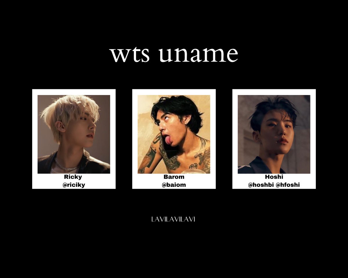 wizsatu's tweet image. WTS USN / UNAME / USERNAME 

Ricky
Barom
Hoshi

#zonauang #zonaba #kodein