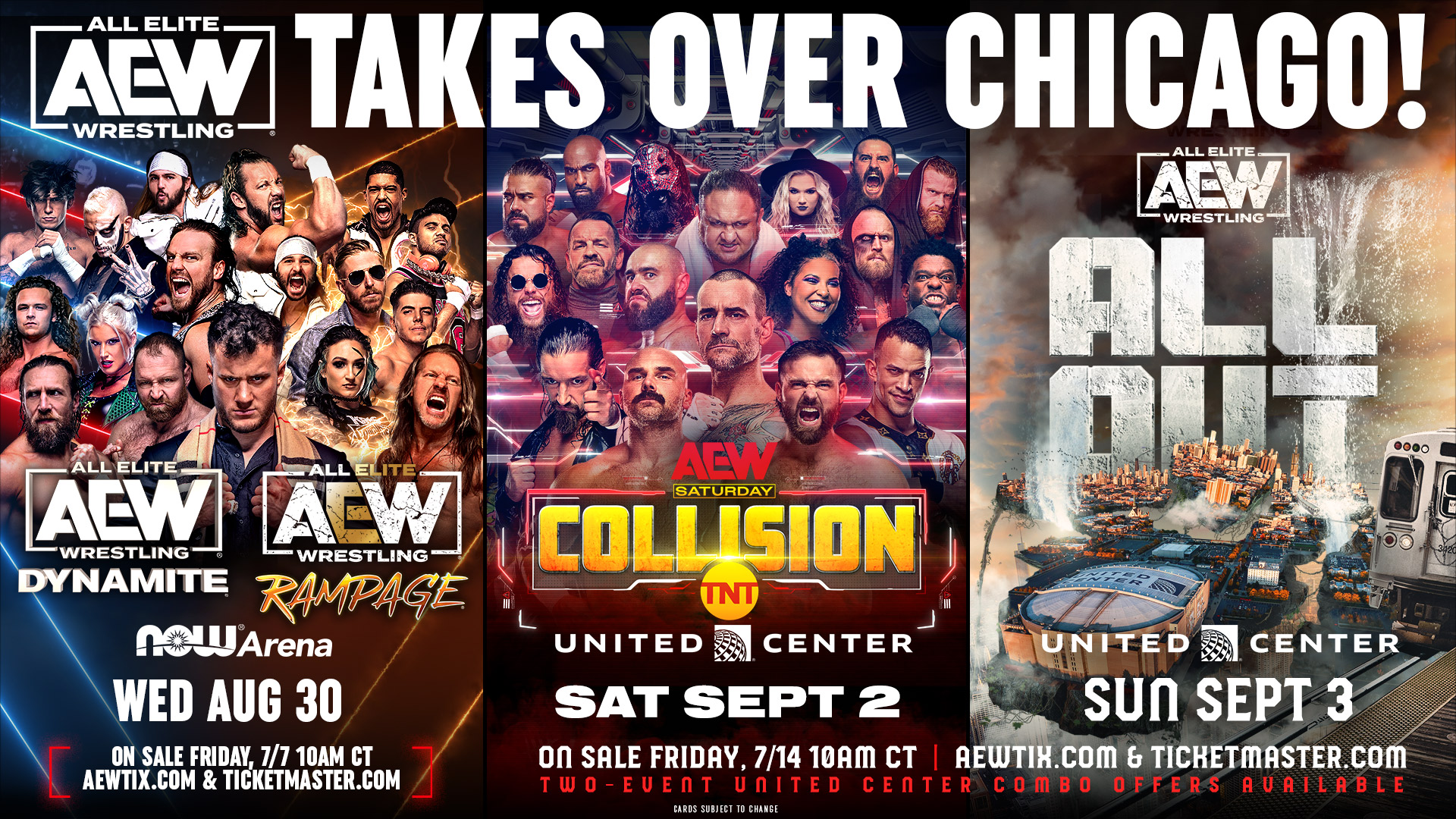 United Center on X: Chicago loves @AEW! #AEWRampage   / X