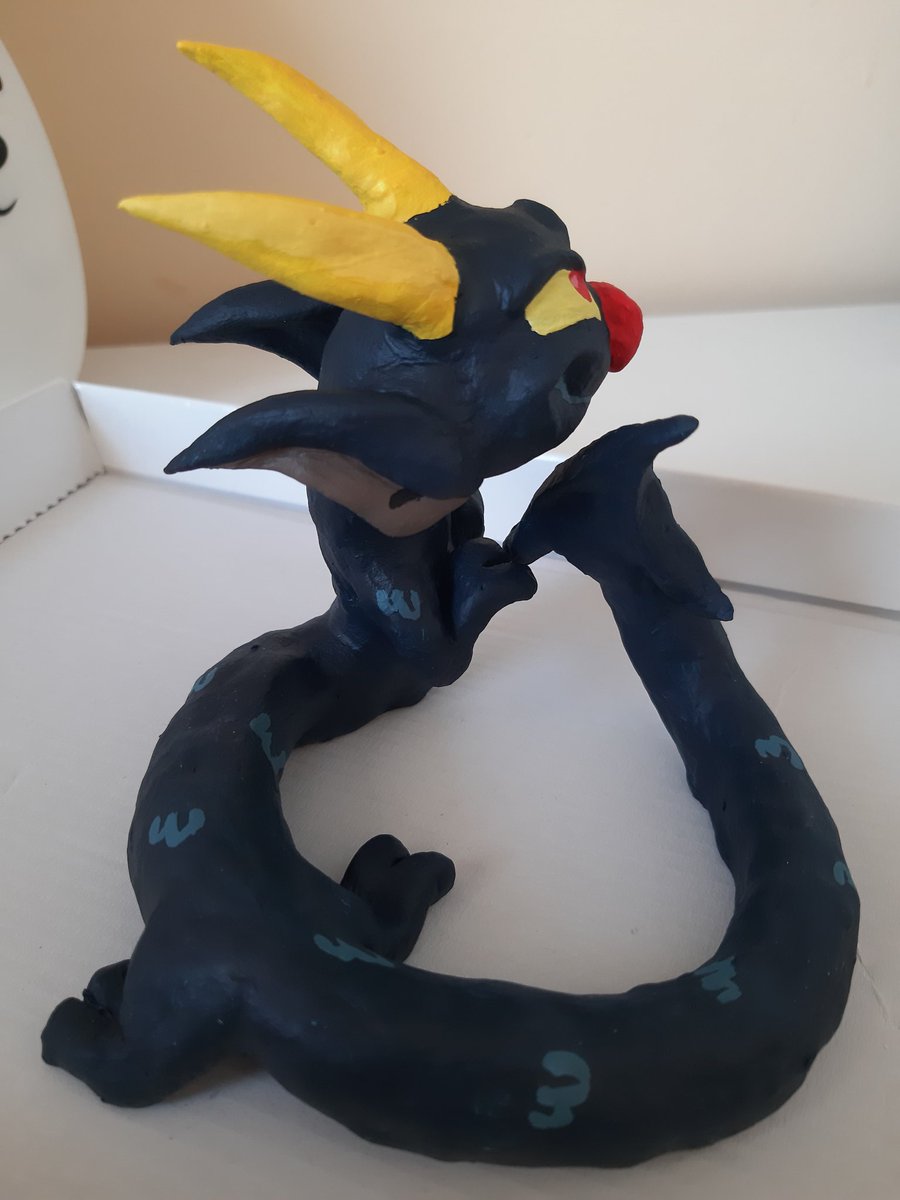 I made the scaly noodle! >:D 
I decided to make something from clay again so i made dragon devil! >:3 
#RENEWTHECUPHEADSHOW #cupheadshow #Cuphead #cupheaddevil #cupheadshowdevil #devil