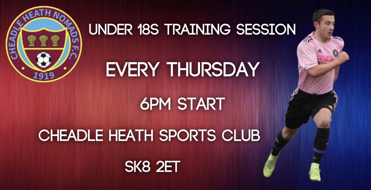 A quick reminder about the u18s training/trials tomorrow evening #WeAreNomads