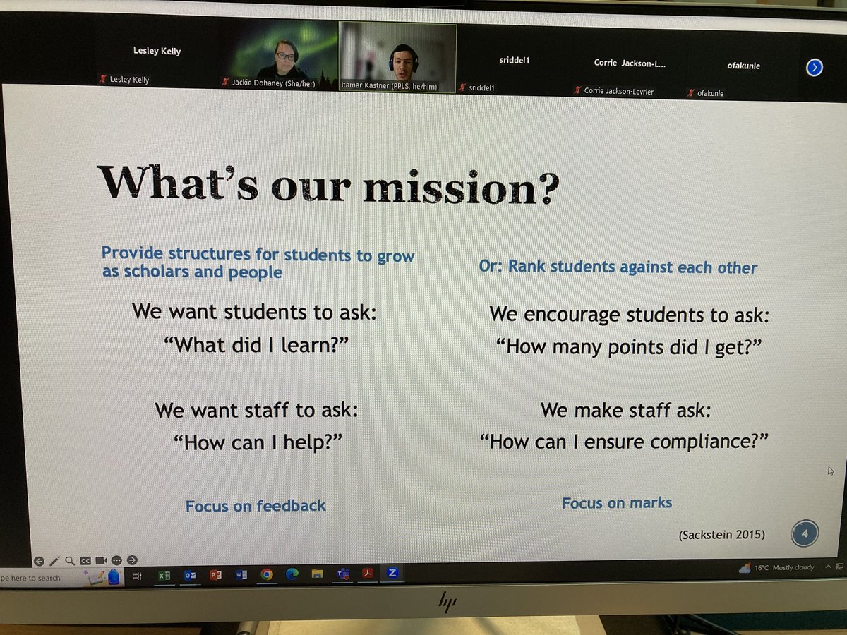 Loved this slide from @itamark in his presentation at <a href="/UoE_LTConf/">UoE Learning & Teaching Conference</a> today on ‘Feedback before marks, feedback instead of marks’? <a href="/SchoolofPPLS/">School of PPLS</a> #UoELTConf23