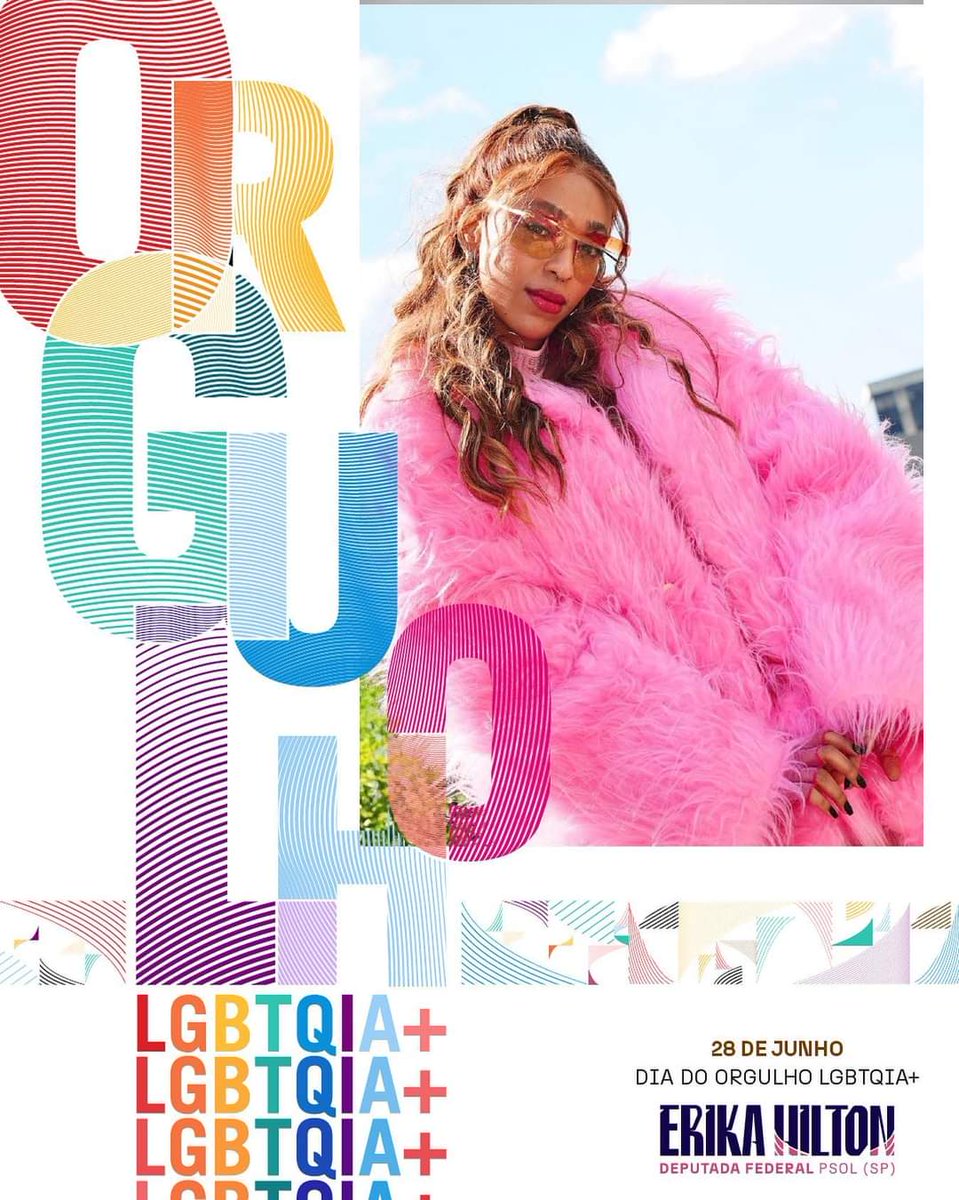 ErikakHilton's tweet photo. DIA DO ORGULHO LGBTQIA+ 🏳️‍🌈

Um feliz Dia Internacional do Orgulho LGBTQIA+ à todes!

Dia de reafirmar o compromisso pra que nossa luta tenha cada vez mais espaço. Pra que nossa presença no poder público seja cada vez maior. Pra que vivamos plenamente, com direitos e dignidade.

Nos orgulhemos da nossa conquista e da nossa caminhada! E que venha muito mais!