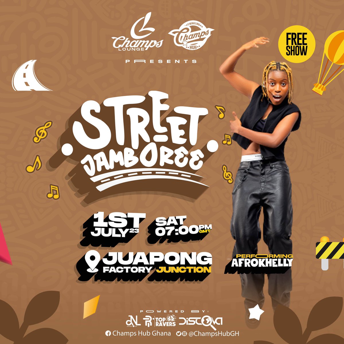 What is a Jamboree without exciting performances? 😀😃

Prolific dancer <a href="/Afrokhelly1/">Afrokhelly</a> is ready to get all of us dancing 💃 🕺

This Saturday, Factory Junction, Juapong📌

Keep it locked on <a href="/ChampsHubGh/">Champs Hub - Ghana</a> 
#ChampsHubGh #StreetJamboree #ChampsLounge #SummerInJuapong

#FLUUD