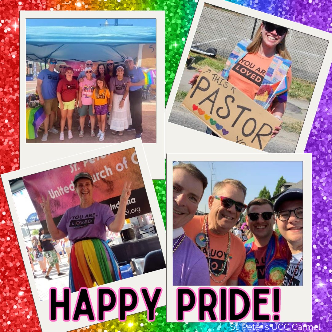 St. Peter's UCC had a great time at Indy Pride and Carmel Pride this year! #happypride #openandaffirming #ona #ucc #lgbtq #loveislove