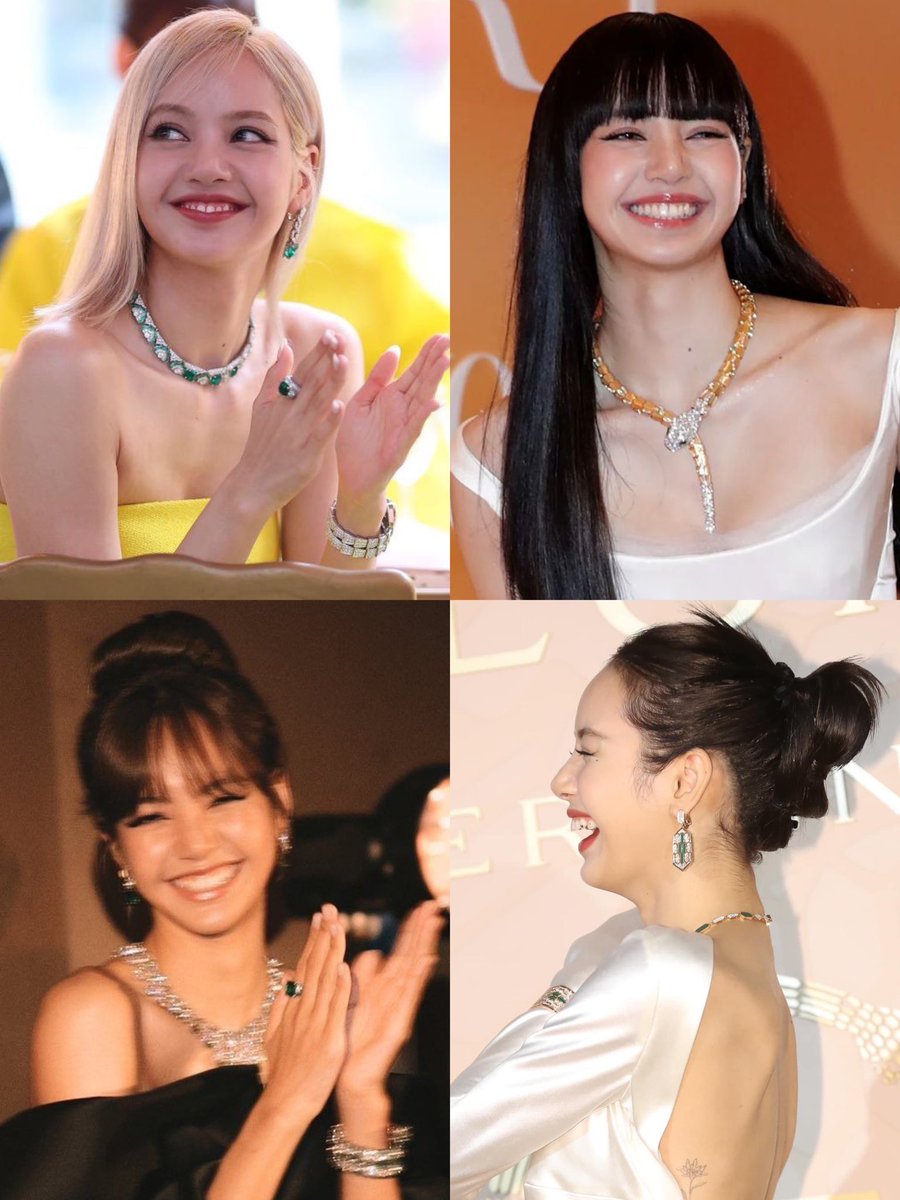 she's happy with bulgari family 🥹 LALISA BULGARI SERPENTI #LISAatSerpentiExhibition #LISAxBulgariSerpenti75 #LISAXBVLGARI