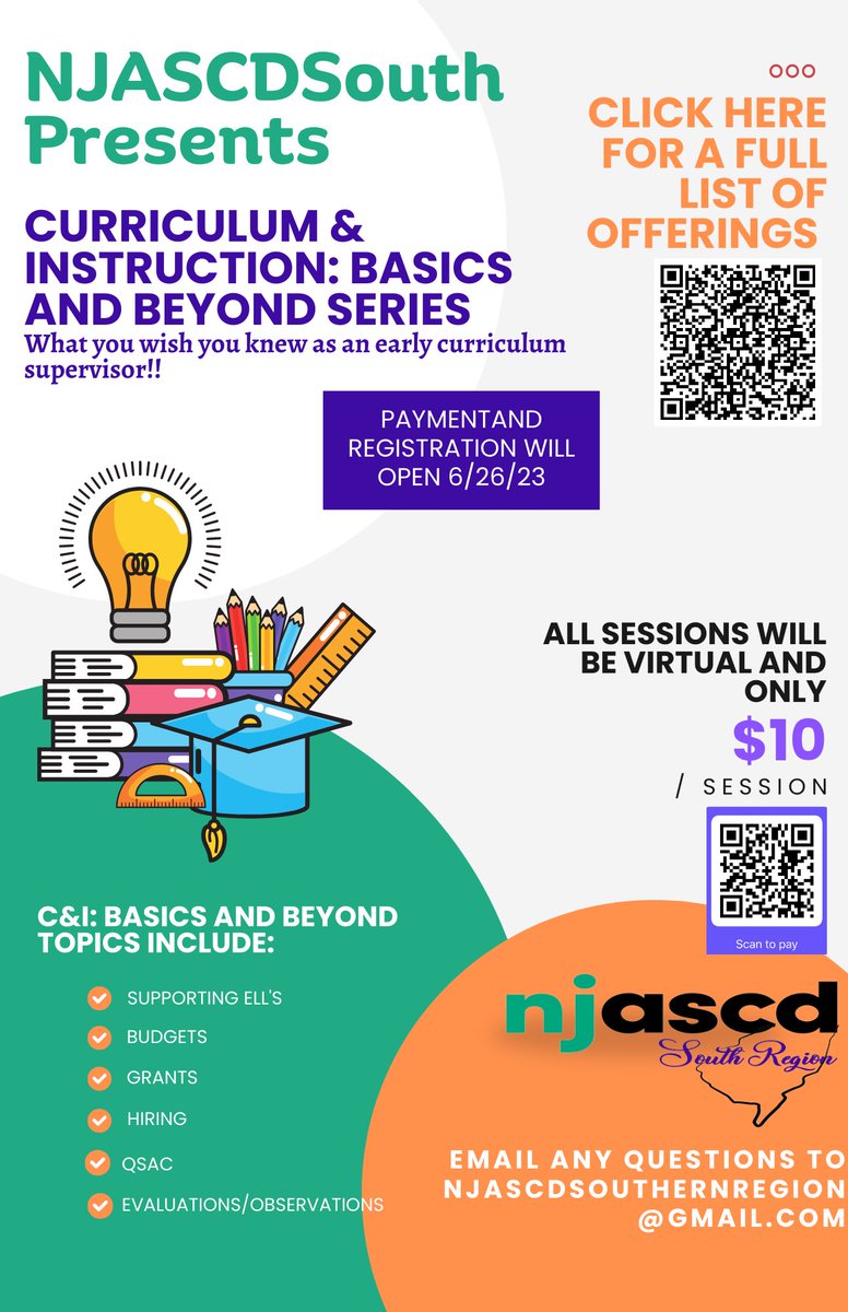 NJASCDSouth is hosting a new series: Curriculum & Instruction: Beyond the Basics- what you wish you knew as a new curriculum supervisor! Please check out the attached flyer for more info @njascd @NJASCDNorth @NJASCDCentral @NJPSA @NJED_CCCC