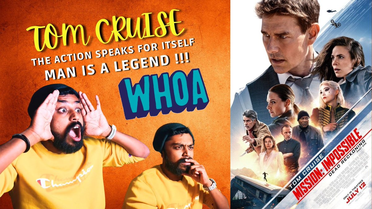 VickManiam's tweet photo. ACTION &amp; Tom Cruise 🔥Awesome action stunts | Mission Impossible: Dead Reckoning Part 1 Trailer Reaction #MissionImpossible7 #TomCruise 
https://t.co/XQj5KGR2ut https://t.co/euf20LlUGe