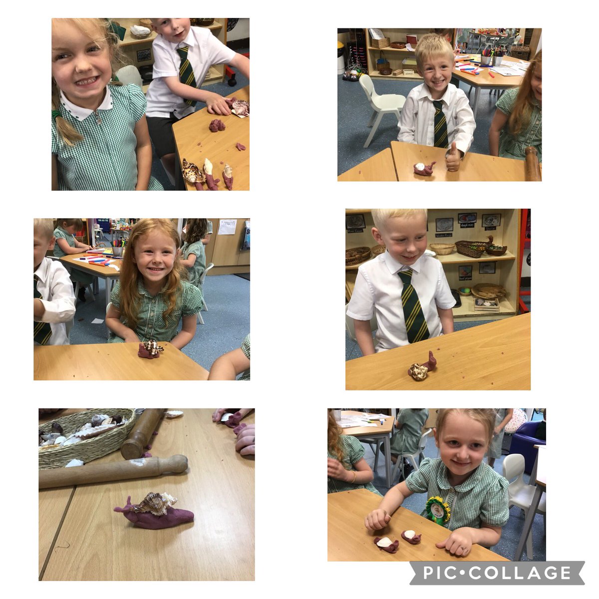 sjvblackpool's tweet photo. #SJVRDH #SJVRA #SJVArt #SJVDT #SJVGeography As part of our ‘Bug Hotel’ topic, we have been observing snails in our local environment, we used the play dough and shells to create models of the snails. https://t.co/rfwtBBPywW