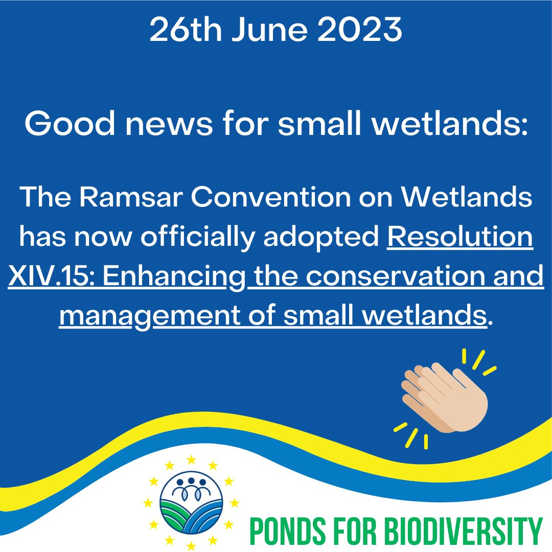 Our friends from the PONDERFUL Consortium united international freshwater experts to welcome support for small wetlands and waterbodies.

Read more here:
ponderful.euponderful.eu/ponderful-unit…

 #AnTaisce #AnTaisceLegacy4LIFE #L4LPondsforBiodiversity
<a href="/AnTaisce/">An Taisce</a> <a href="/LIFEprogramme/">LIFE Programme</a>