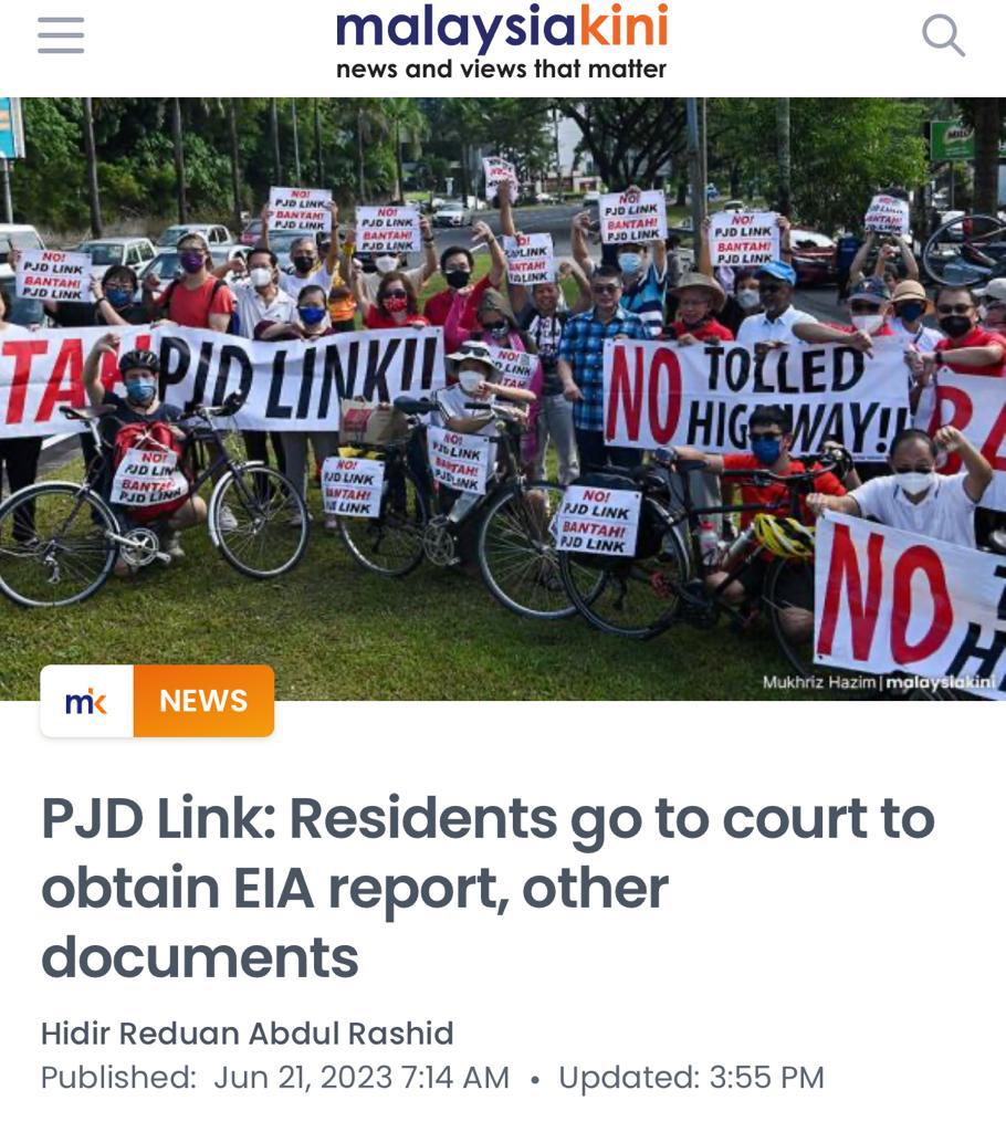 saynotopjdlink's tweet photo. A week ago, the media reported on PJ &amp; Klang Valley residents' landmark suit at the KL High Court against Gov authorities to obtain key documents submitted by the developer for the approval of PJD Link.  

This is a thread on the FAQs regarding this suit: https://t.co/tdgdM3yJIj