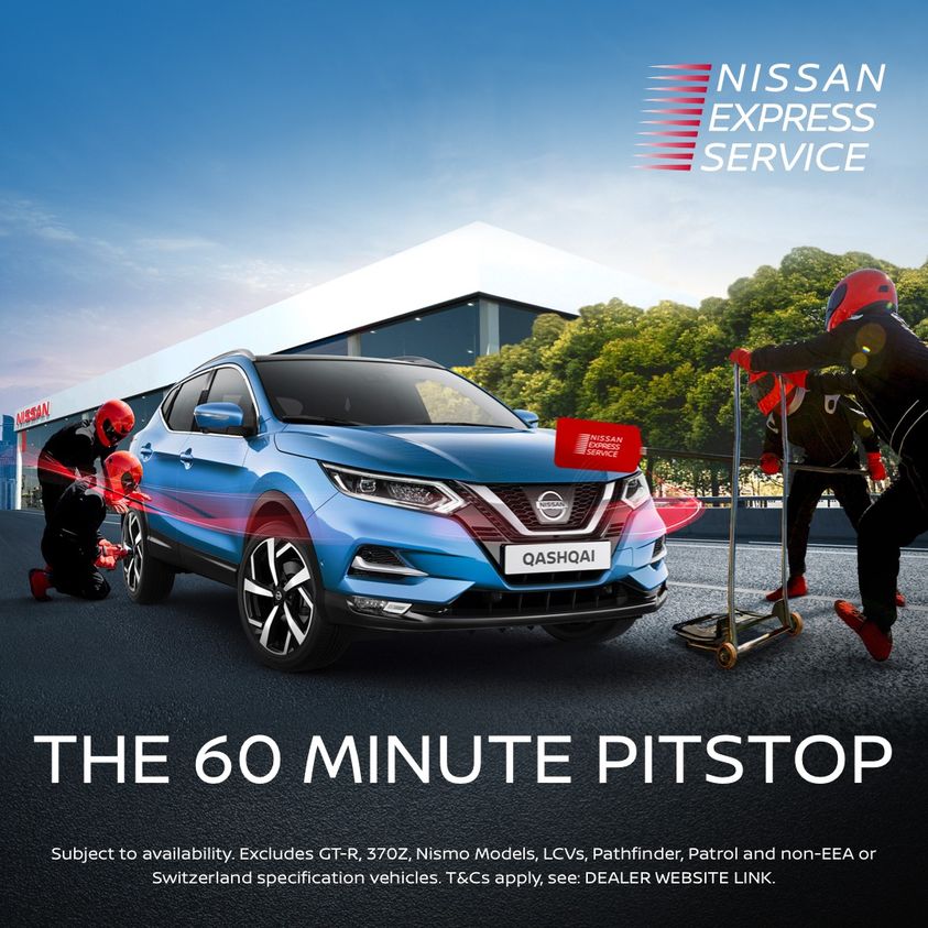 NISSAN EXPRESS SERVICE What can you do in 60 minutes at West Way? Grab a coffee Browse our range of genuine Nissan accessories Speak to our team Have your car serviced and repaired* Find out more: westway.co.uk/servicin.../ni…