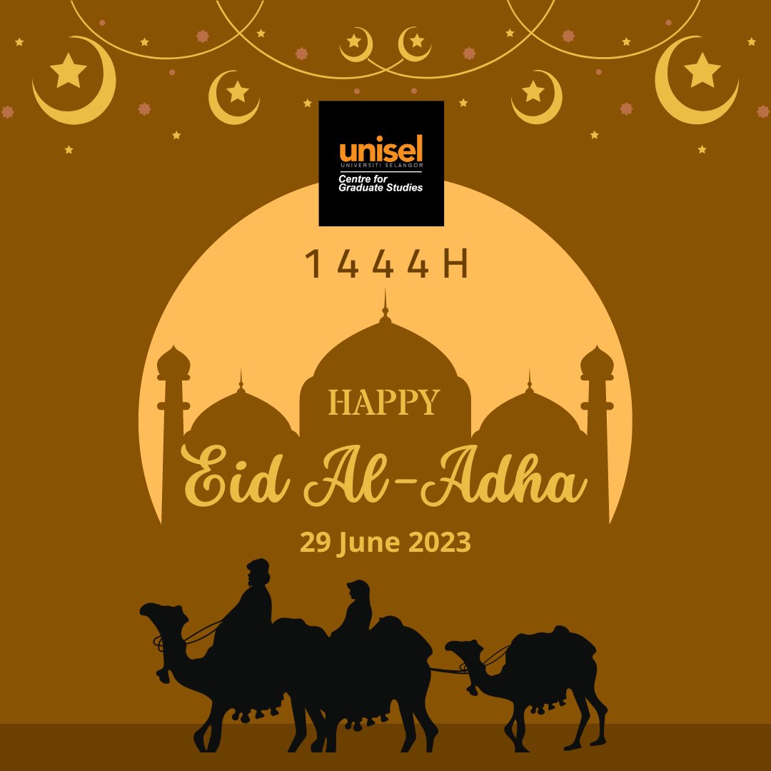 ForUnisel's tweet photo. Let us celebrate Hari Raya Haji in high spirits to make it the most memorable memory we will have for the rest of our lives. Cheerful Hari Raya Haji.
-Admin-
#unisel #uniselian #uniselshahalam #uniselawesome #uniselbestarijaya https://t.co/fJbVBfCLFG