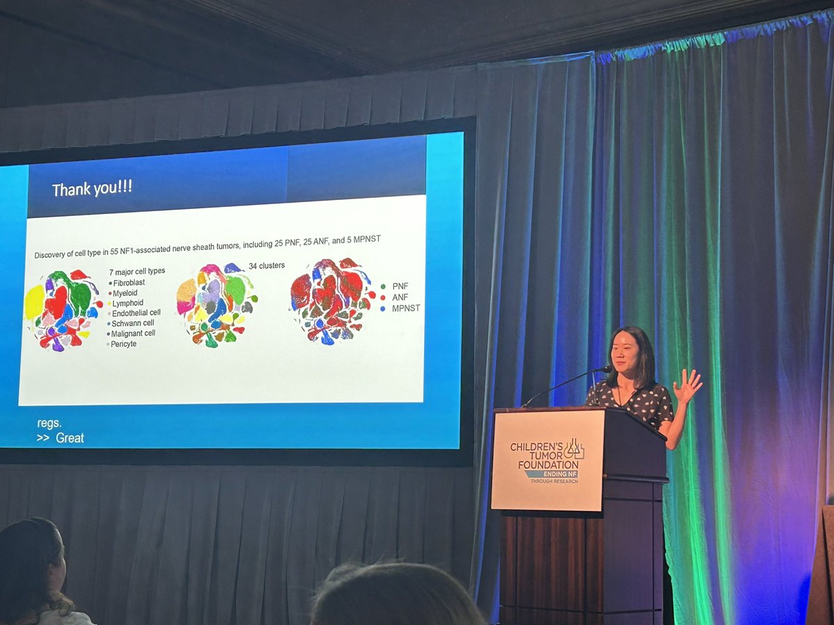 Always grateful for the opportunity made possible by @ChildrensTumor to share our research from the @jack_shern lab on NF1 tumor single-cell atlas. Together with entire NF1 clinical team @NCI_CCR_PedOnc, we fight to #endNF ❤️